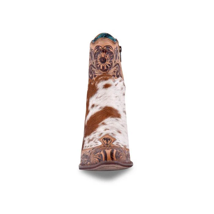 Myra Women's Winchester Hair-On Hide & Hand-Tooled Boots - Image 2
