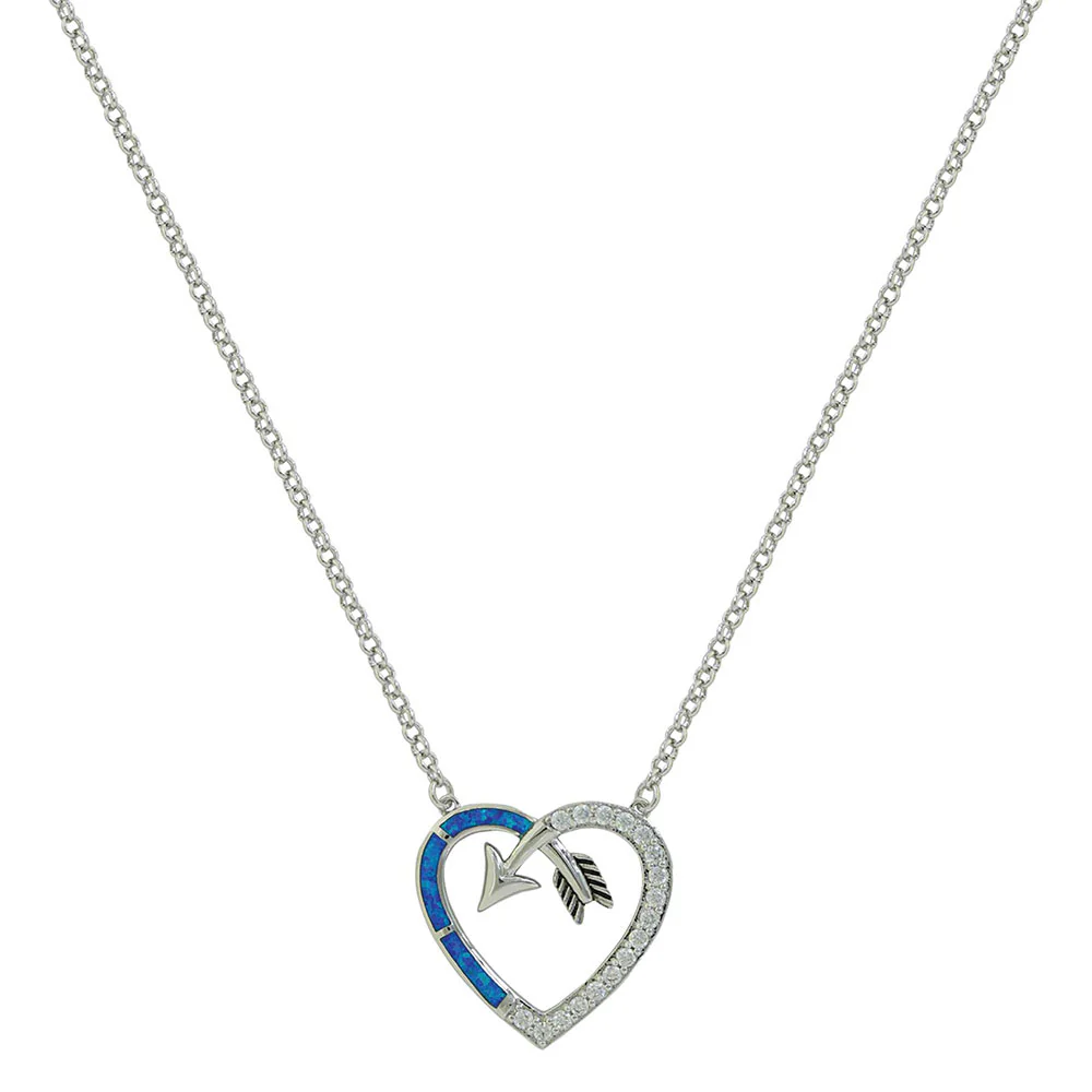 Montana Silversmiths Follow Your Heart Arrow Opal Necklace