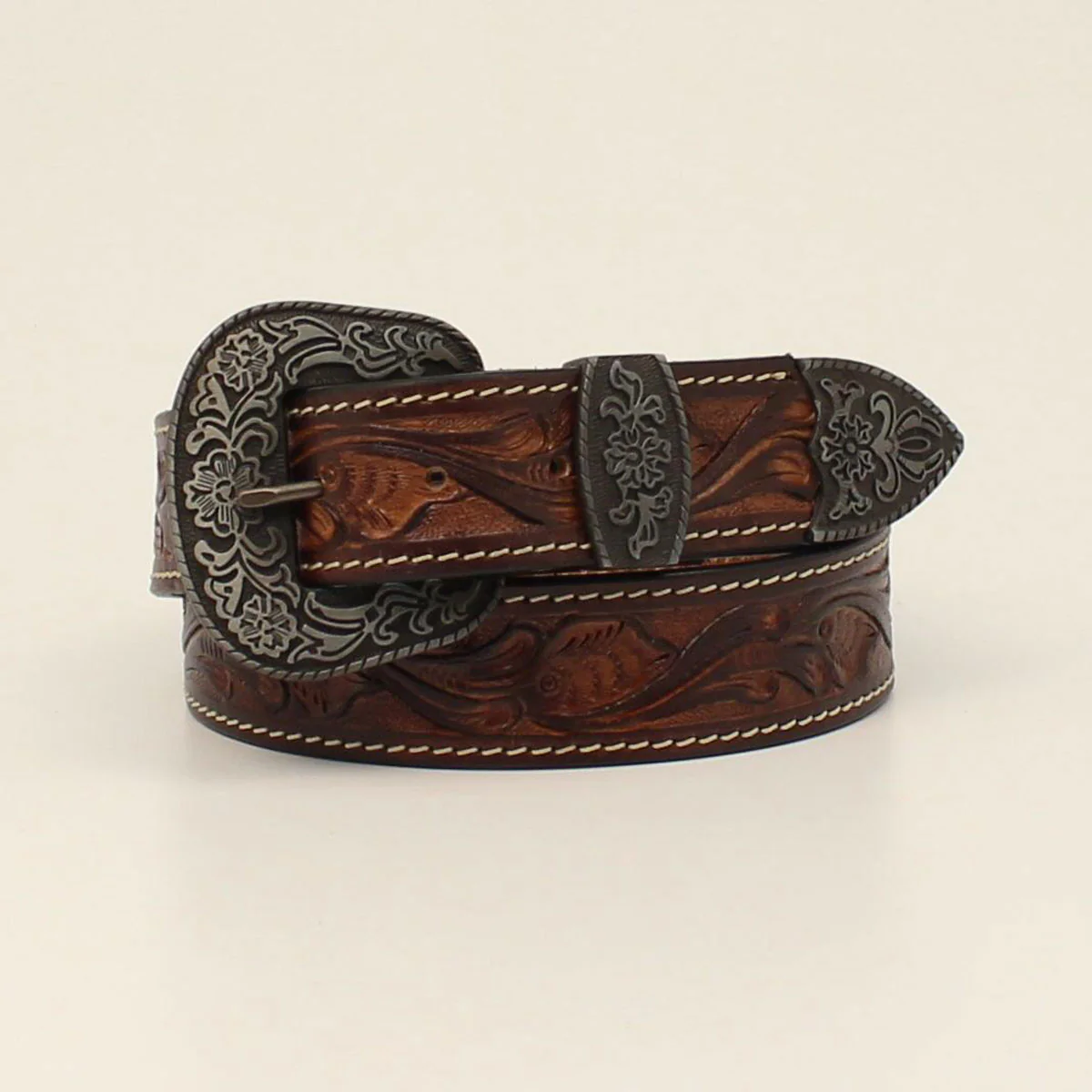 Nocona HDX Gloral tooled Belt