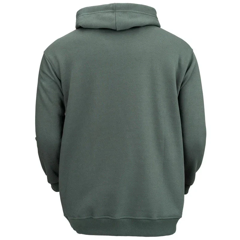 Outback Men's Brett  Long Sleeve Hoodie- Olive - Image 4