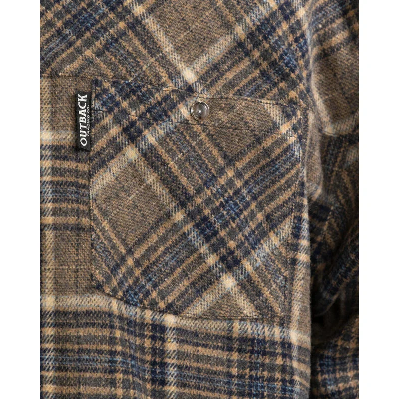 Outback Men's Greyson Long Sleeve Shirt - Brown - Image 2