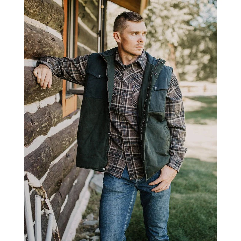 Outback Men's Greyson Long Sleeve Shirt - Brown - Image 3