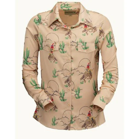 Outback Women's Long Sleeve Piper  Shirt- Tan