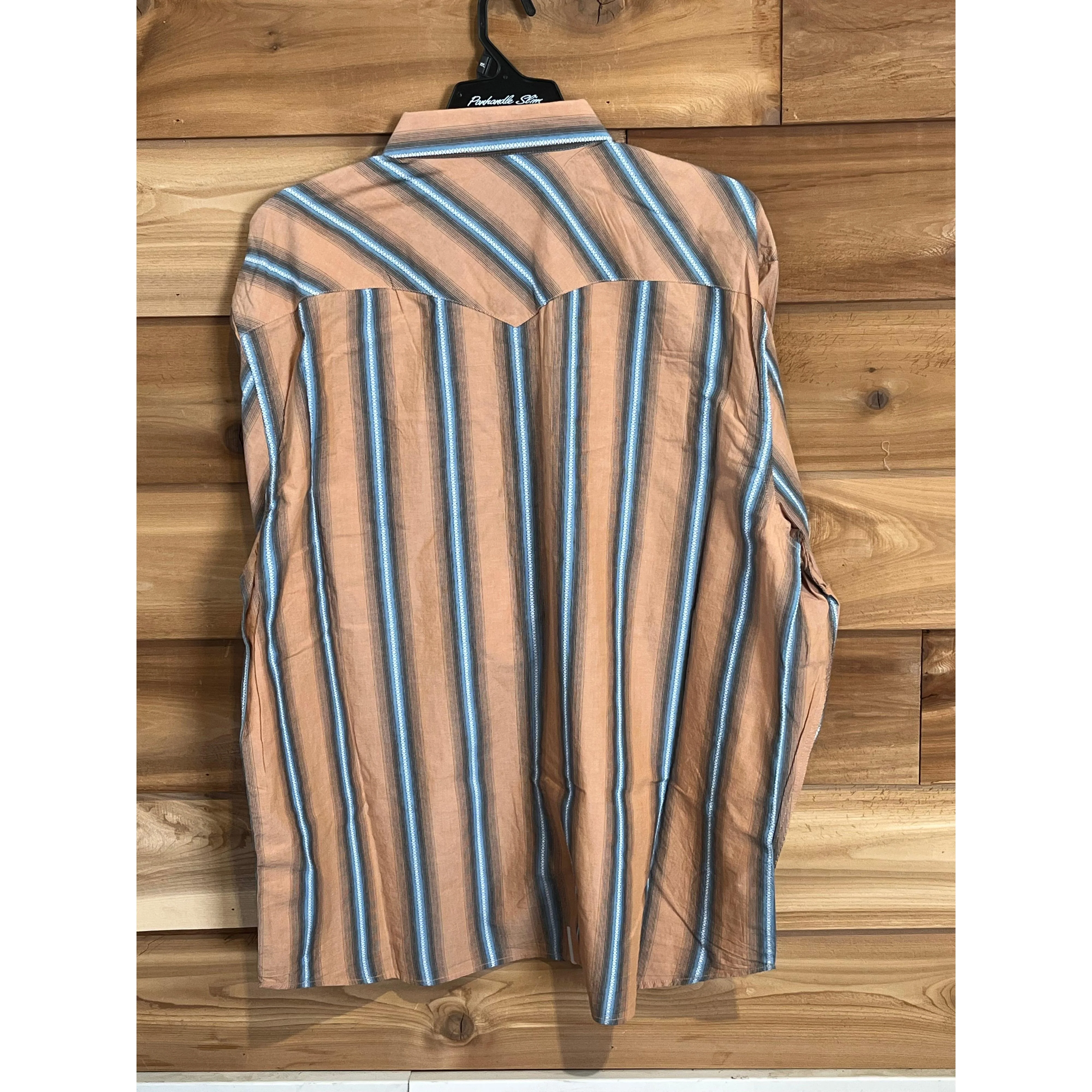 Panhandle Men's Long Sleeve Snap Shirt - Tan - Image 2