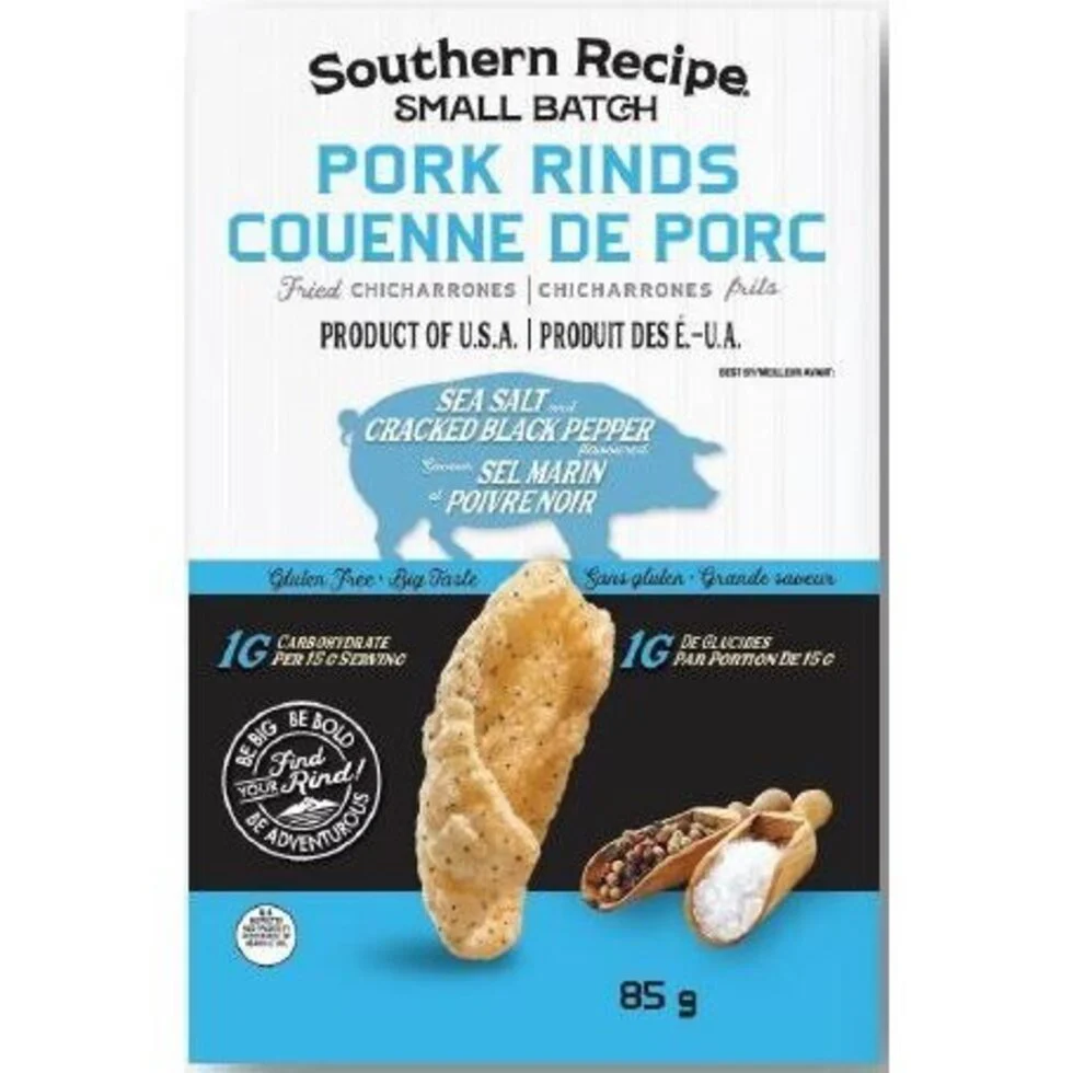 Pork Rinds Sea Salt & Cracked Black Pepper 85g