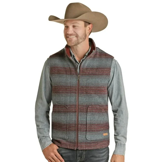 Powder River Heather Serape Wool Vest