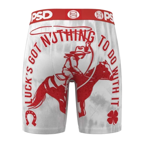 PSD Men's Underwear Down on Luck Boxer Brief- Red/White - Image 2