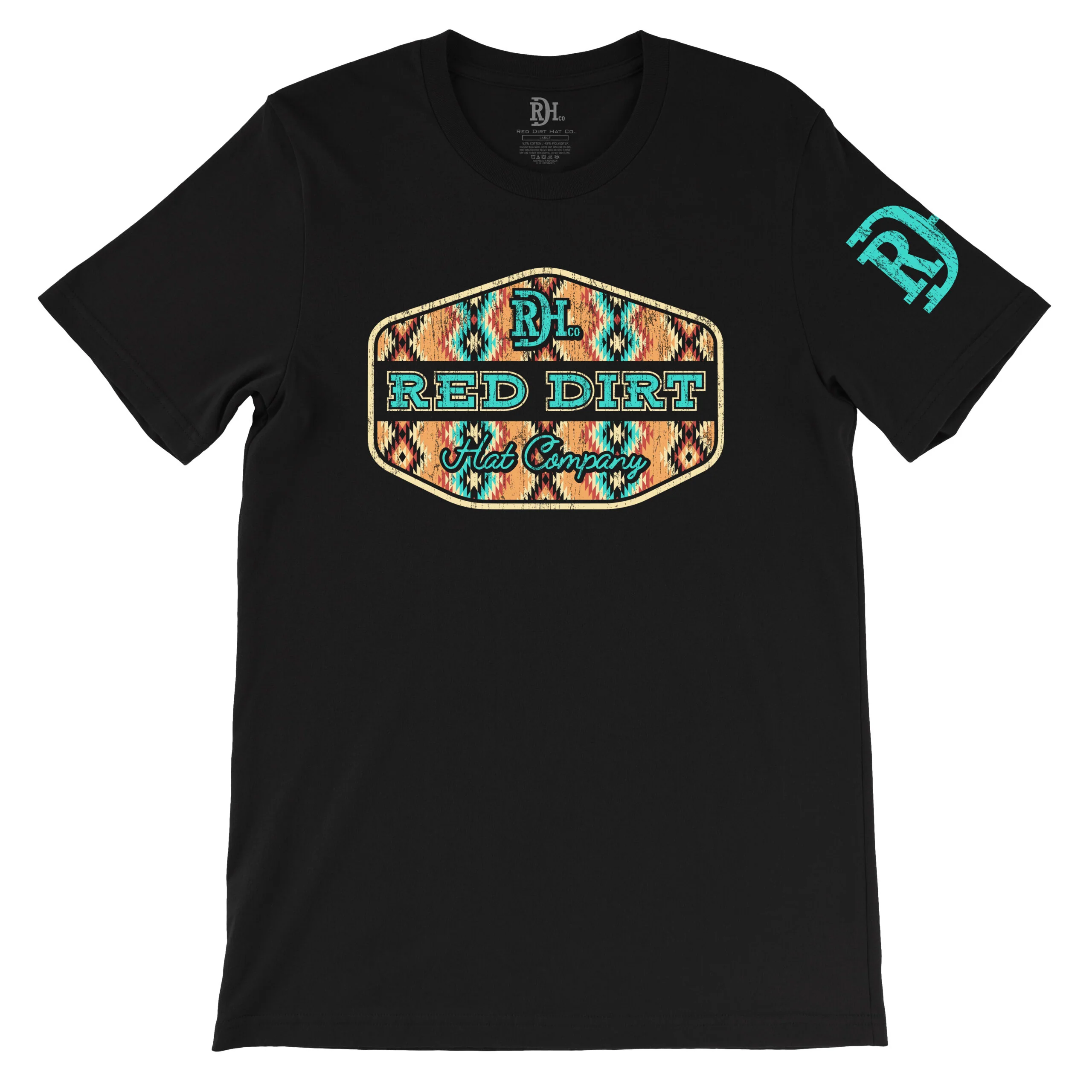 Red Dirt Hat Co. Unisex Free Rein T-Shirt - Black Heather - Image 2
