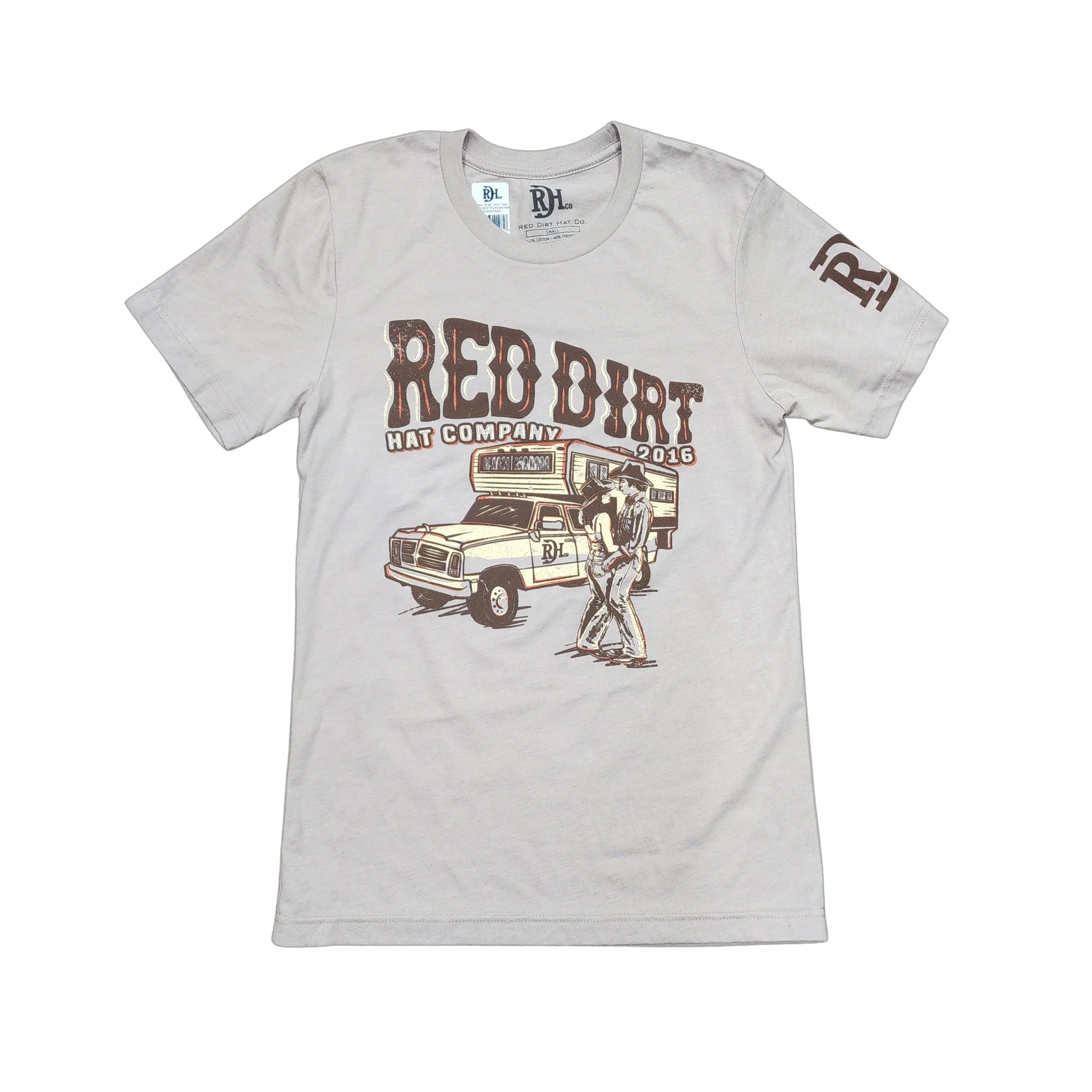 Red Dirt Hat Co. Unisex Rodeo Ready T-Shirt - Heather Tan