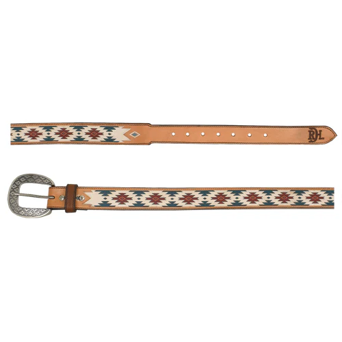 Red Dirt Hat Co Women's Tan Belt with Printed Design