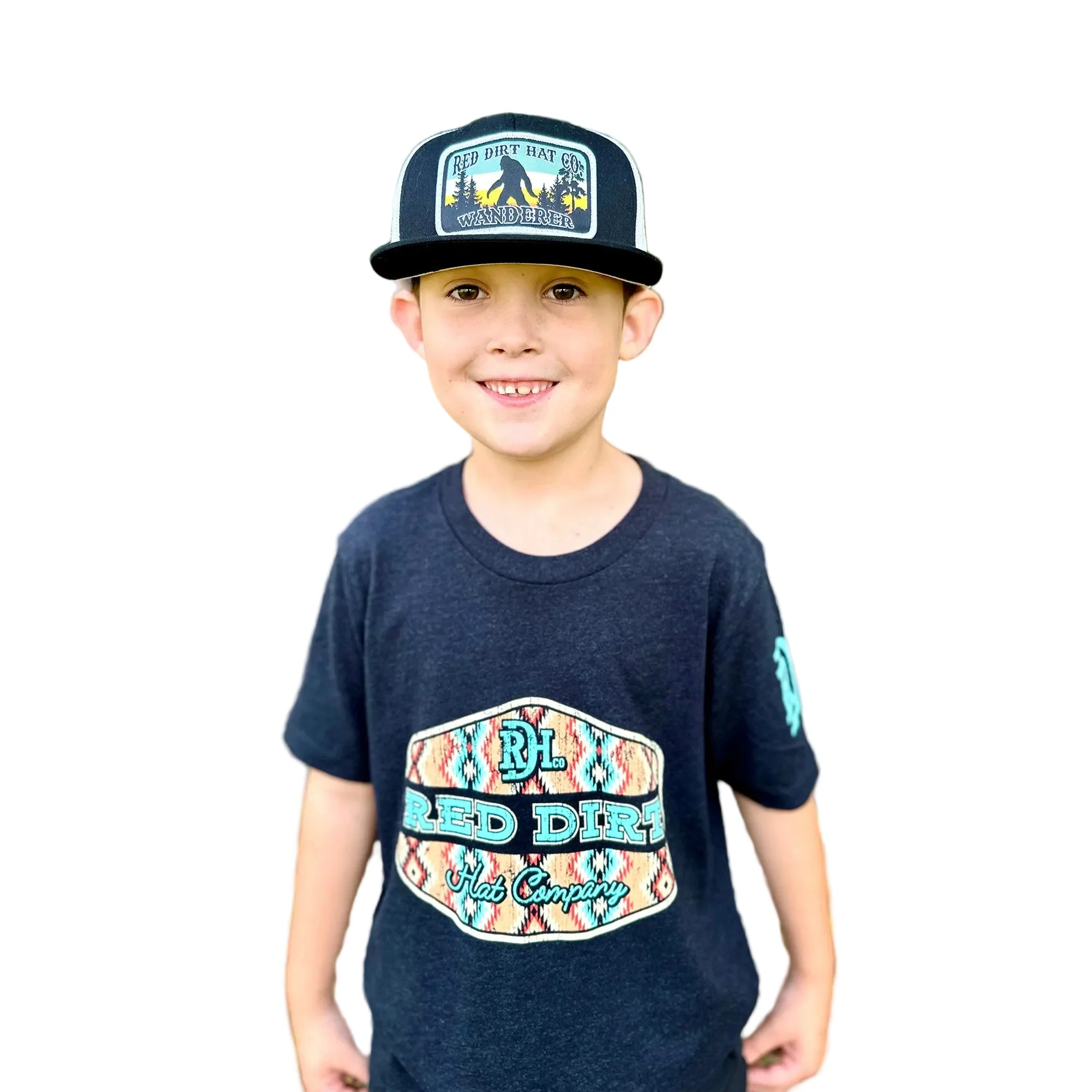 Red Dirt Hat Co. Youth Free Rein T-Shirt - Heather Black