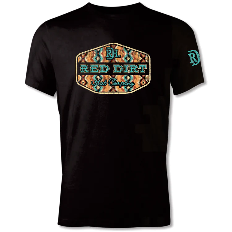Red Dirt Hat Co. Youth Free Rein T-Shirt - Heather Black - Image 2