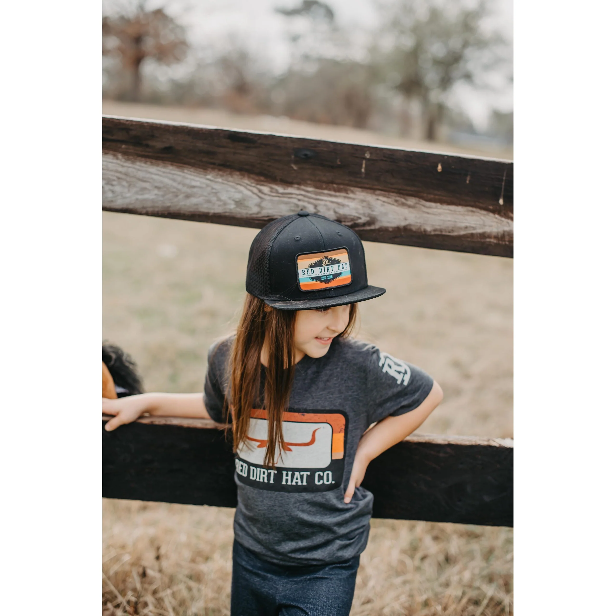 Red Dirt Hat Co. Youth Runaway T-Shirt - Heather Grey - Image 2