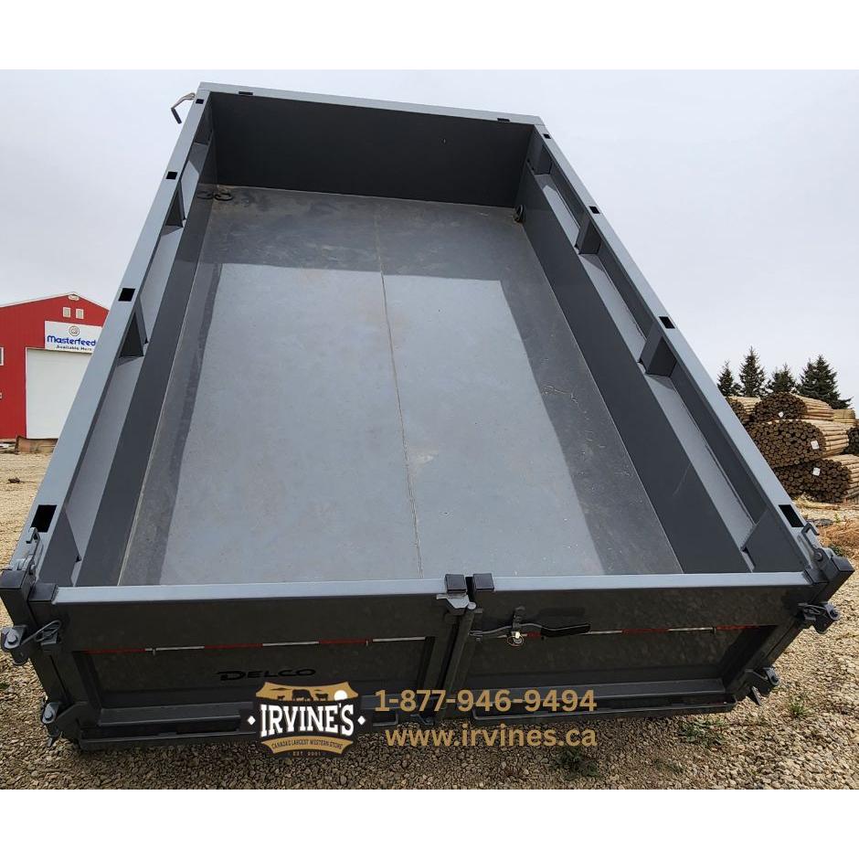 **RENTAL**  2026 Delco Dump Trailer - Grey - Image 6