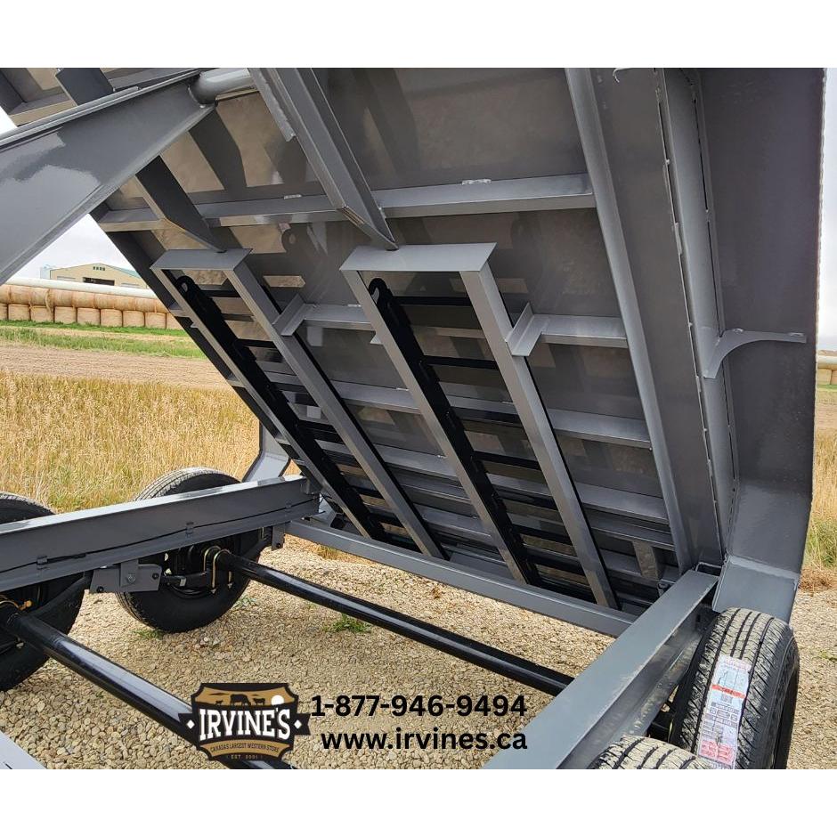 **RENTAL**  2026 Delco Dump Trailer - Grey - Image 7