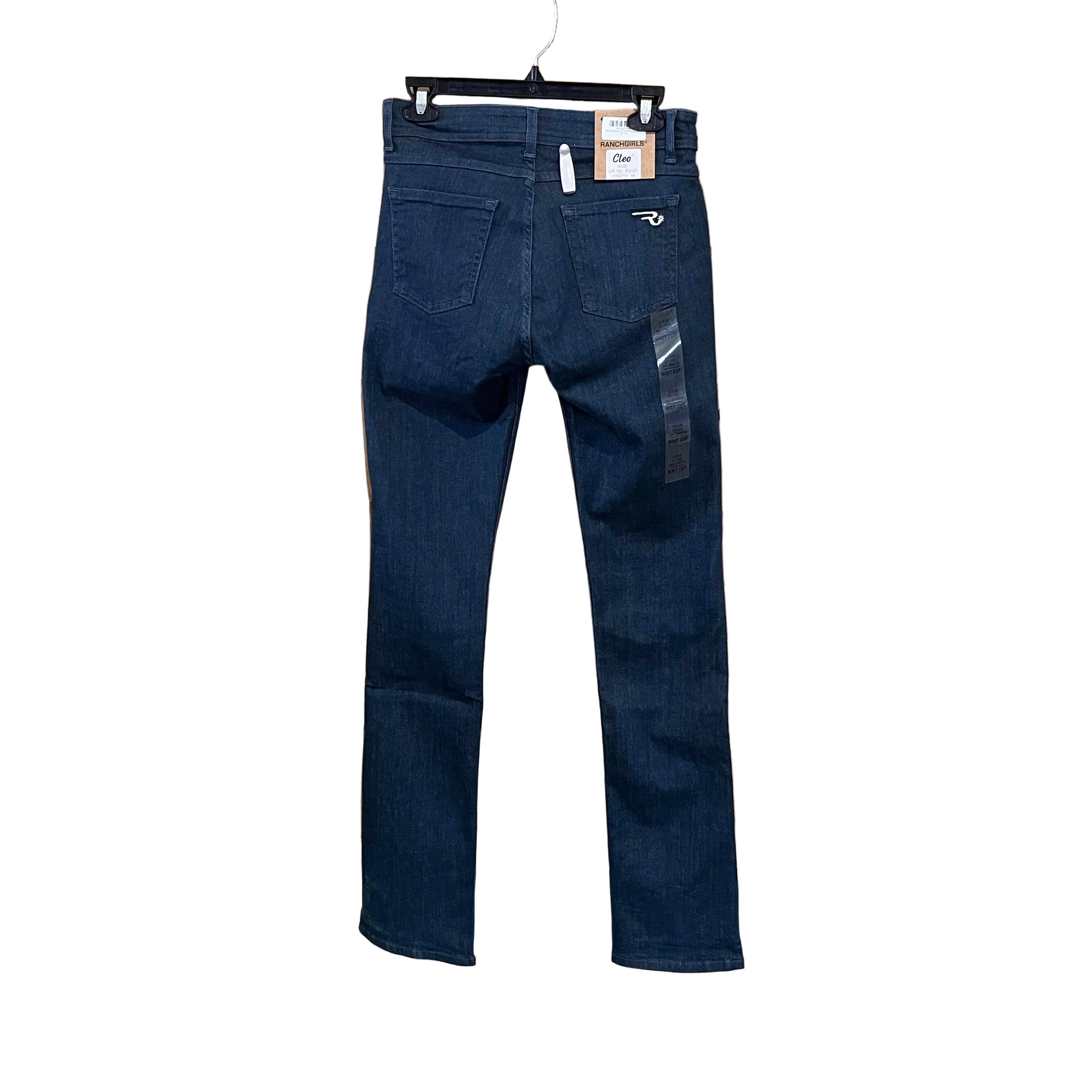 RG Cleo Boot Cut Jeans - Lime Blue - Image 2
