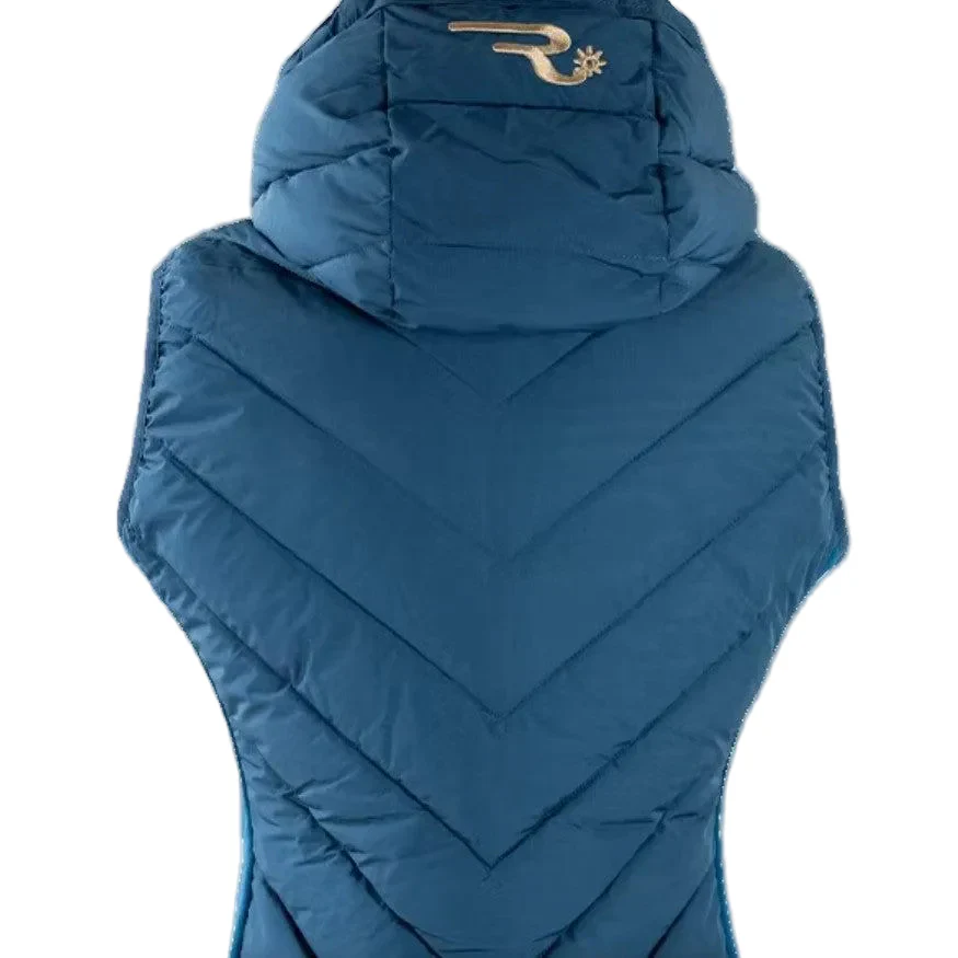 RG Women's Hooded Hybrid Vest Ava - Petrol Blue - Image 2