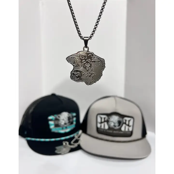 Ridge & Holler  Stainless Steel Cow Necklace and Pendant