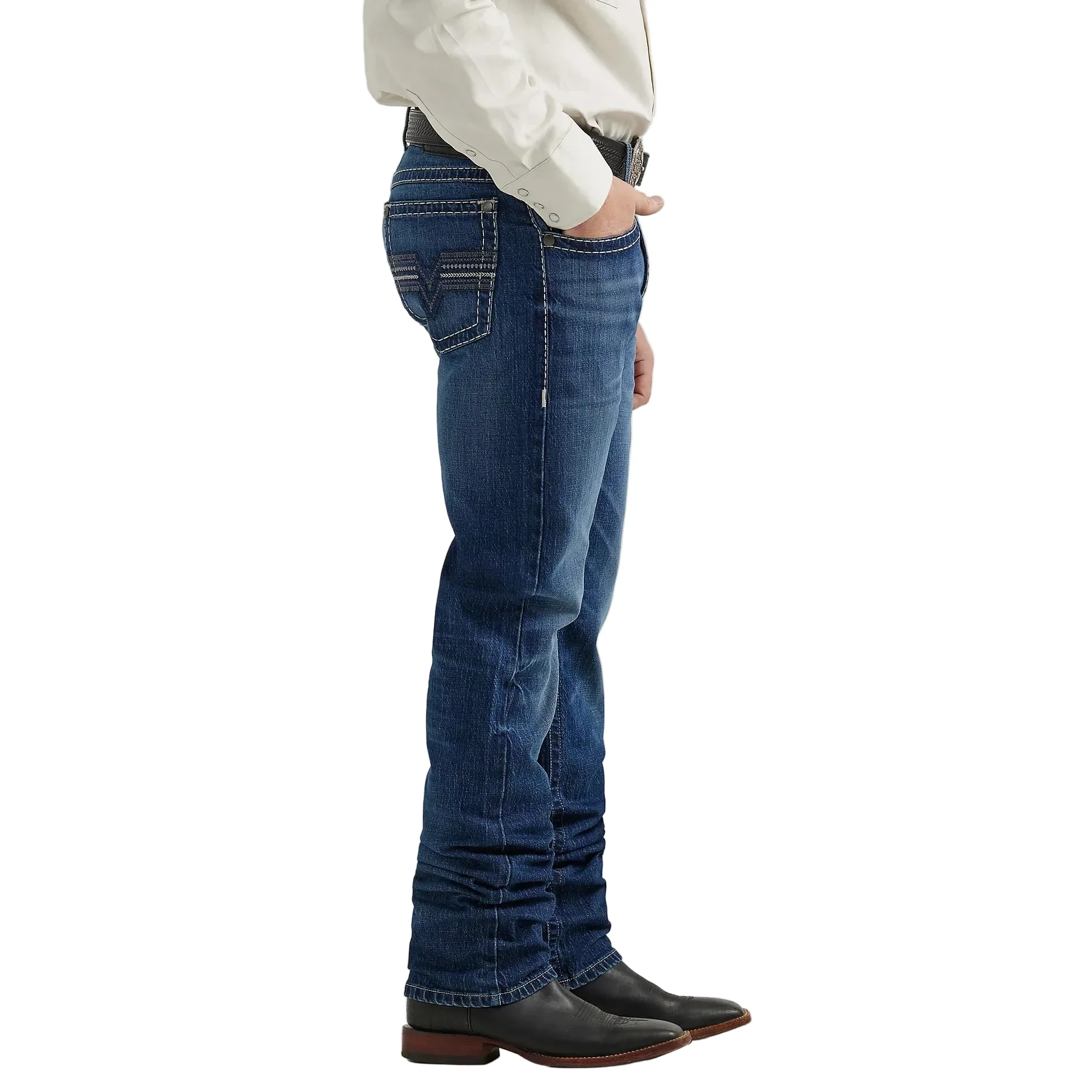 Wrangler Men's Rock 47 Slim Straight Jeans - Image 2