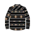 Rock & Roll Boy's Aztec Stripe Jacquard Shacket - Black - Image 2