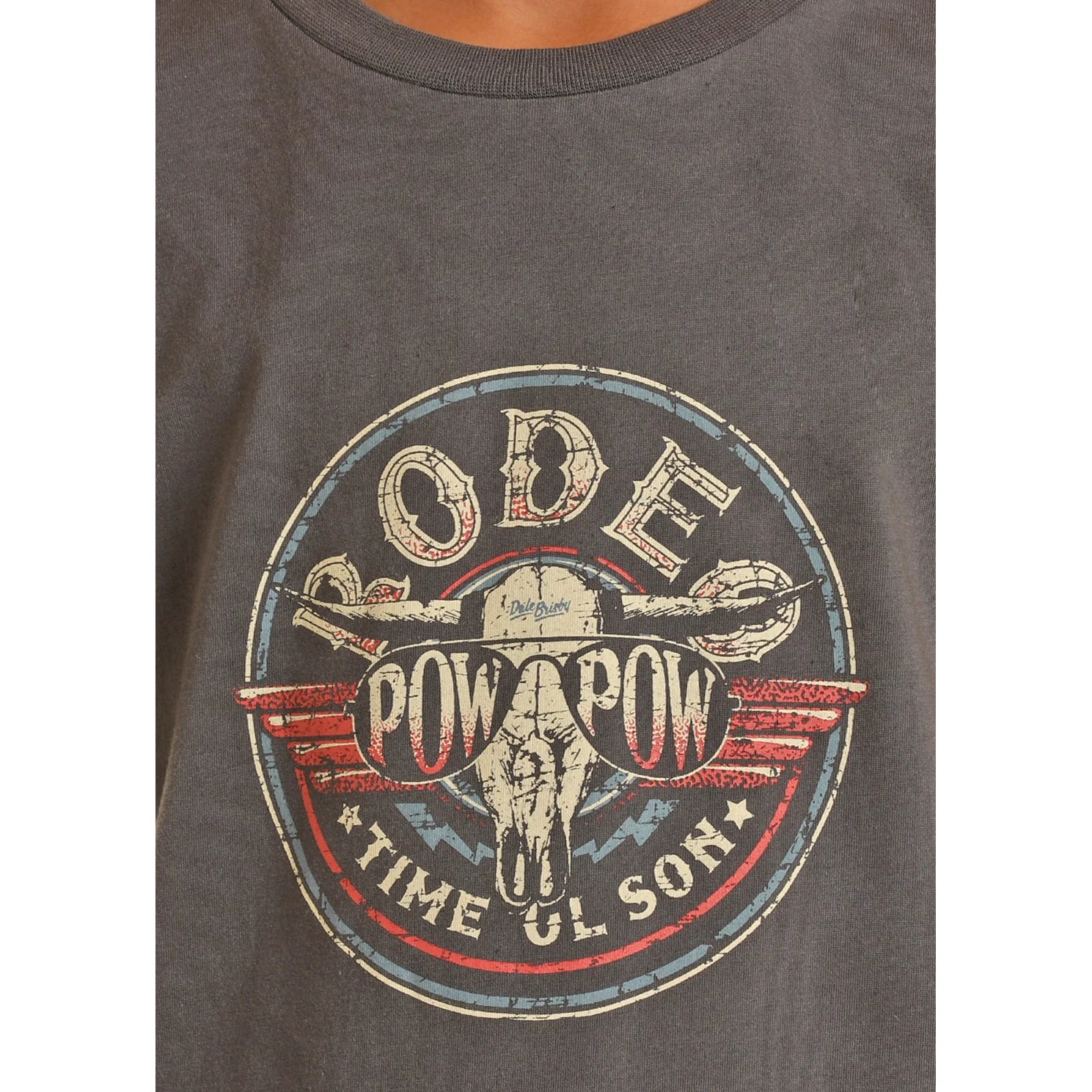 Rock & Roll Boy's Dale Graphic Tee - Charcoal - Image 2