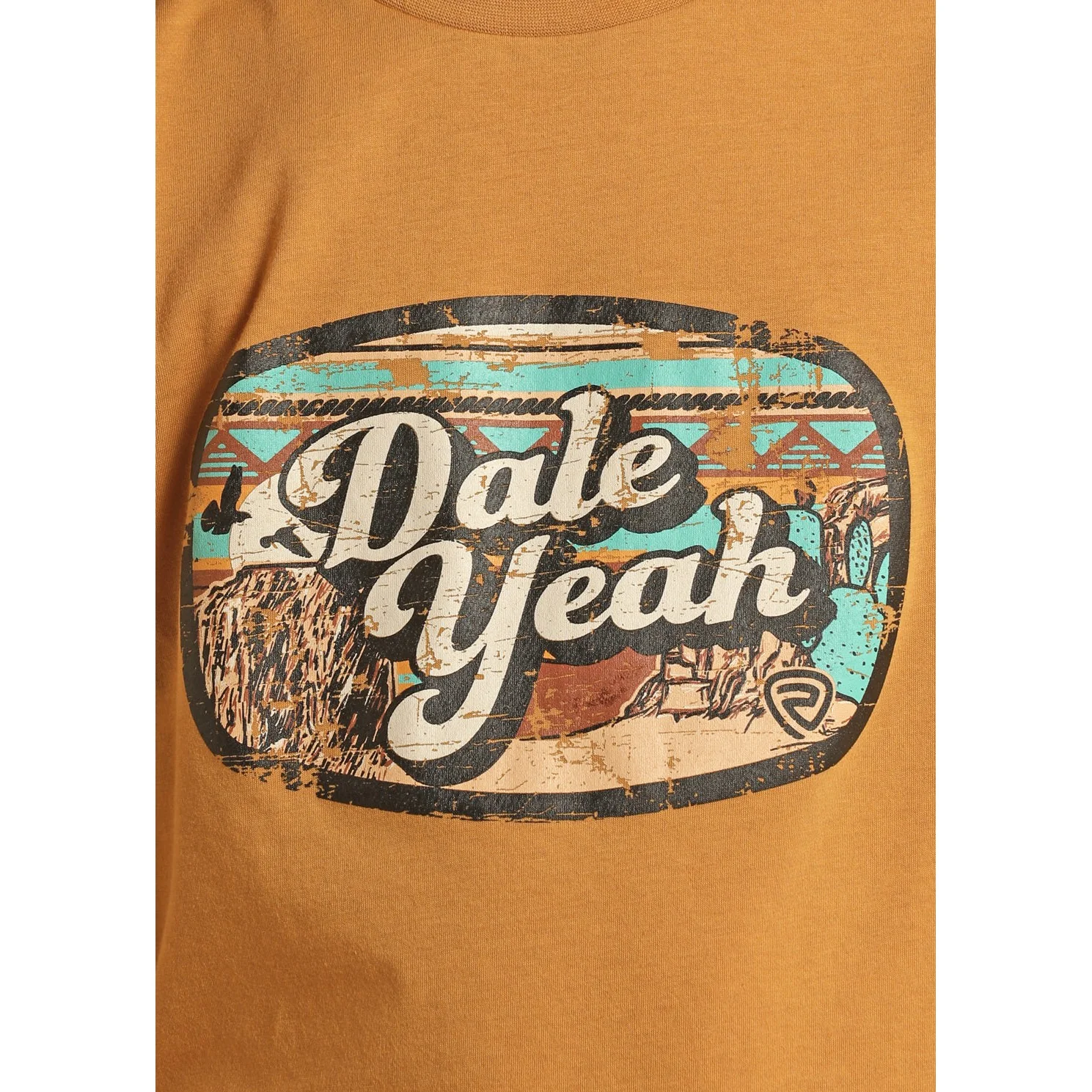 Rock & Roll Boy's Dale Graphic Tee - Mustard - Image 2