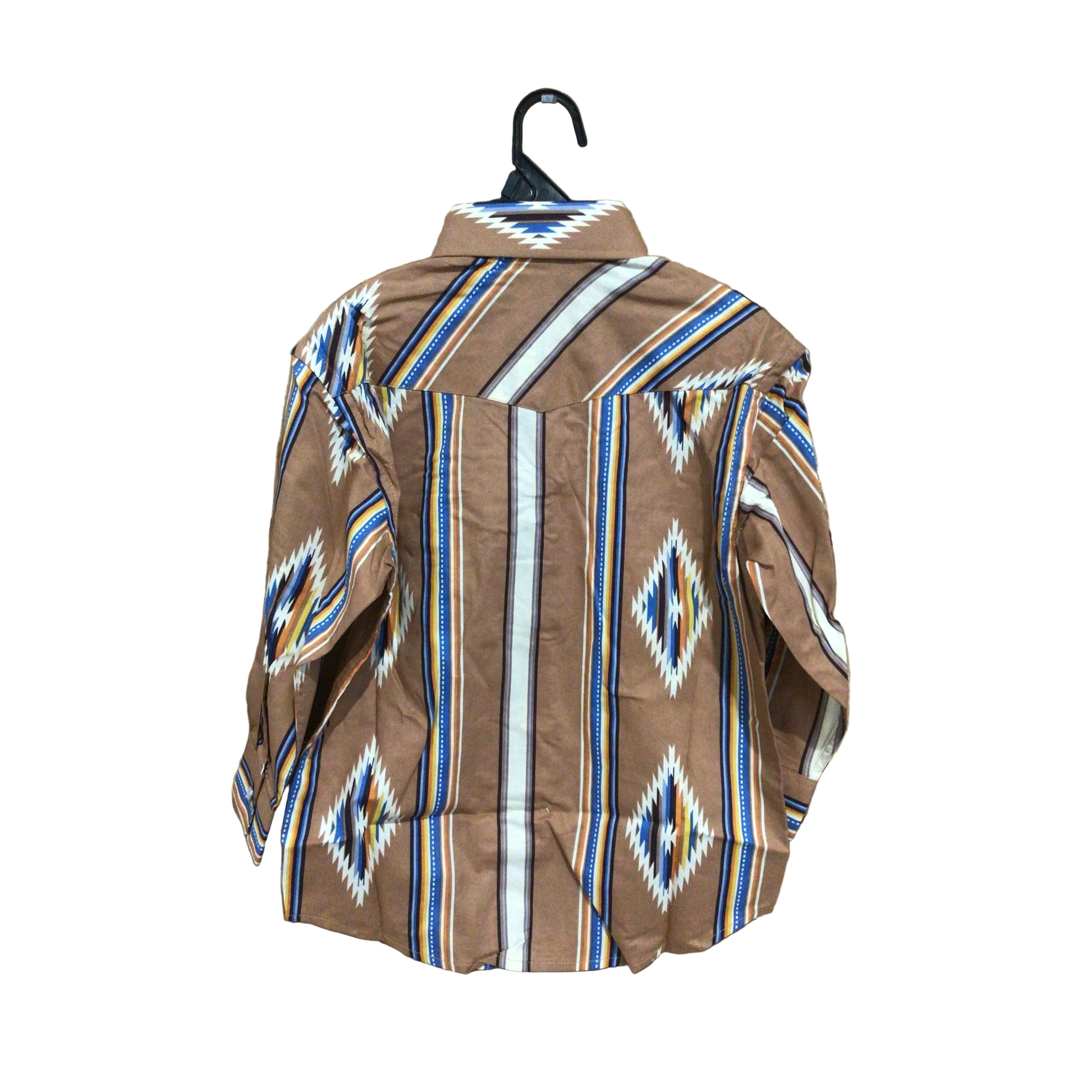 Rock & Roll Boys Long Sleeve Shirt - Camel - Image 2