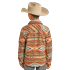 Rock & Roll Boy's Printed Jacquard Shirt Jacket - Orange - Image 2