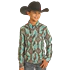 Rock & Roll Boy's RR Tek Long Sleeve Shirt - Turquoise
