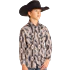Rock & Roll Boys RR Woven Long Sleeve Shirt - Dark Brown
