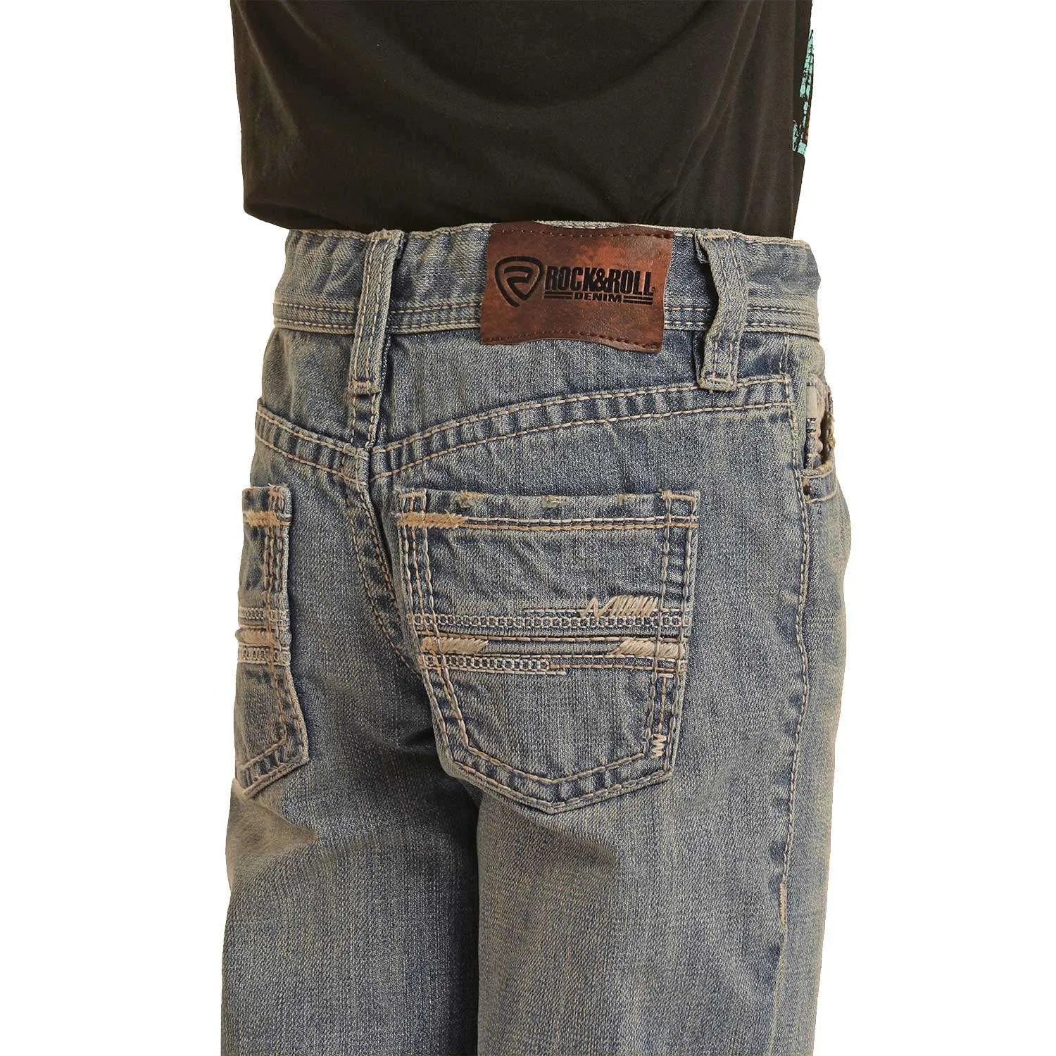 Rock & Roll Boy's Straight Raised Bootcut Jeans - Image 2