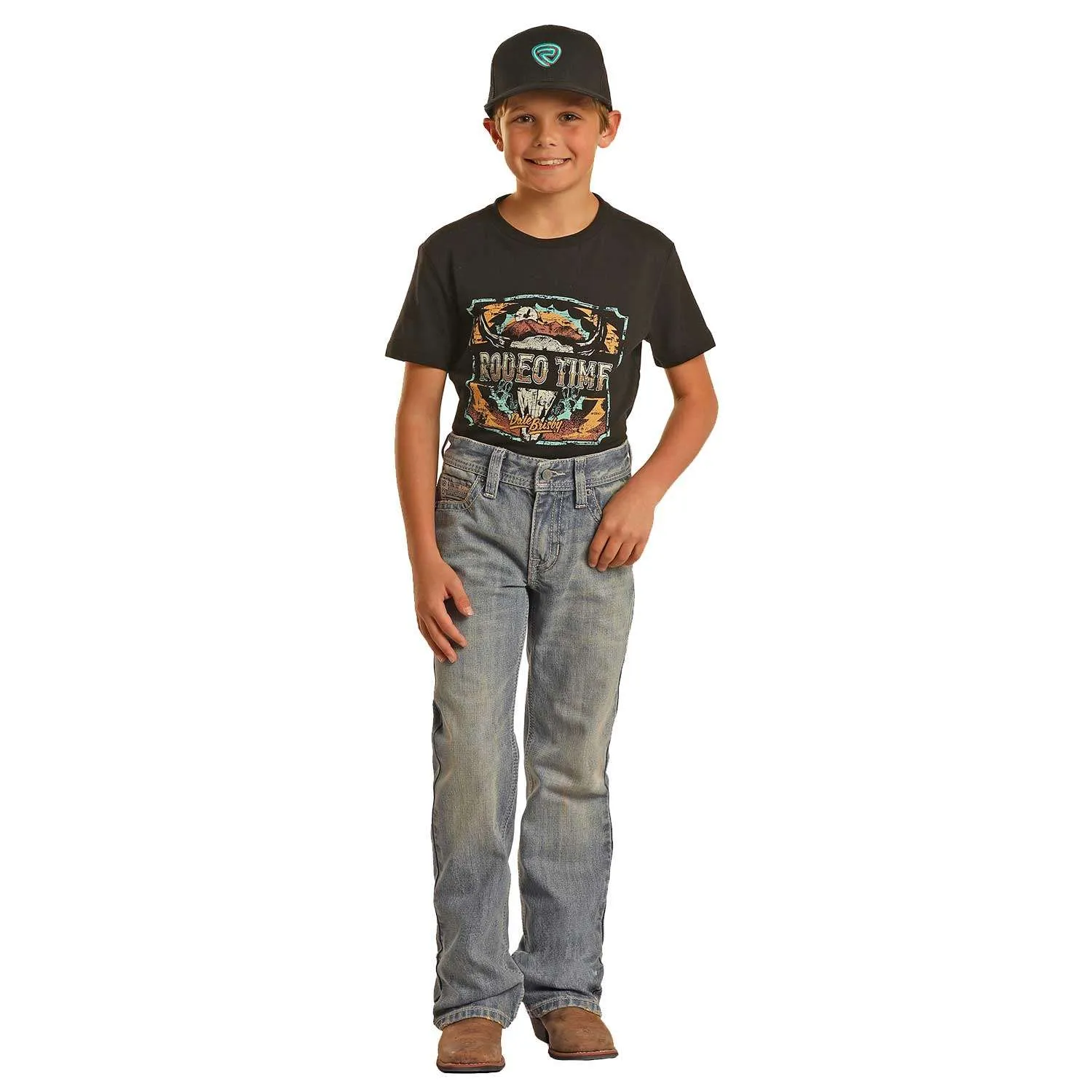 Rock & Roll Boy's Straight Raised Bootcut Jeans - Image 3