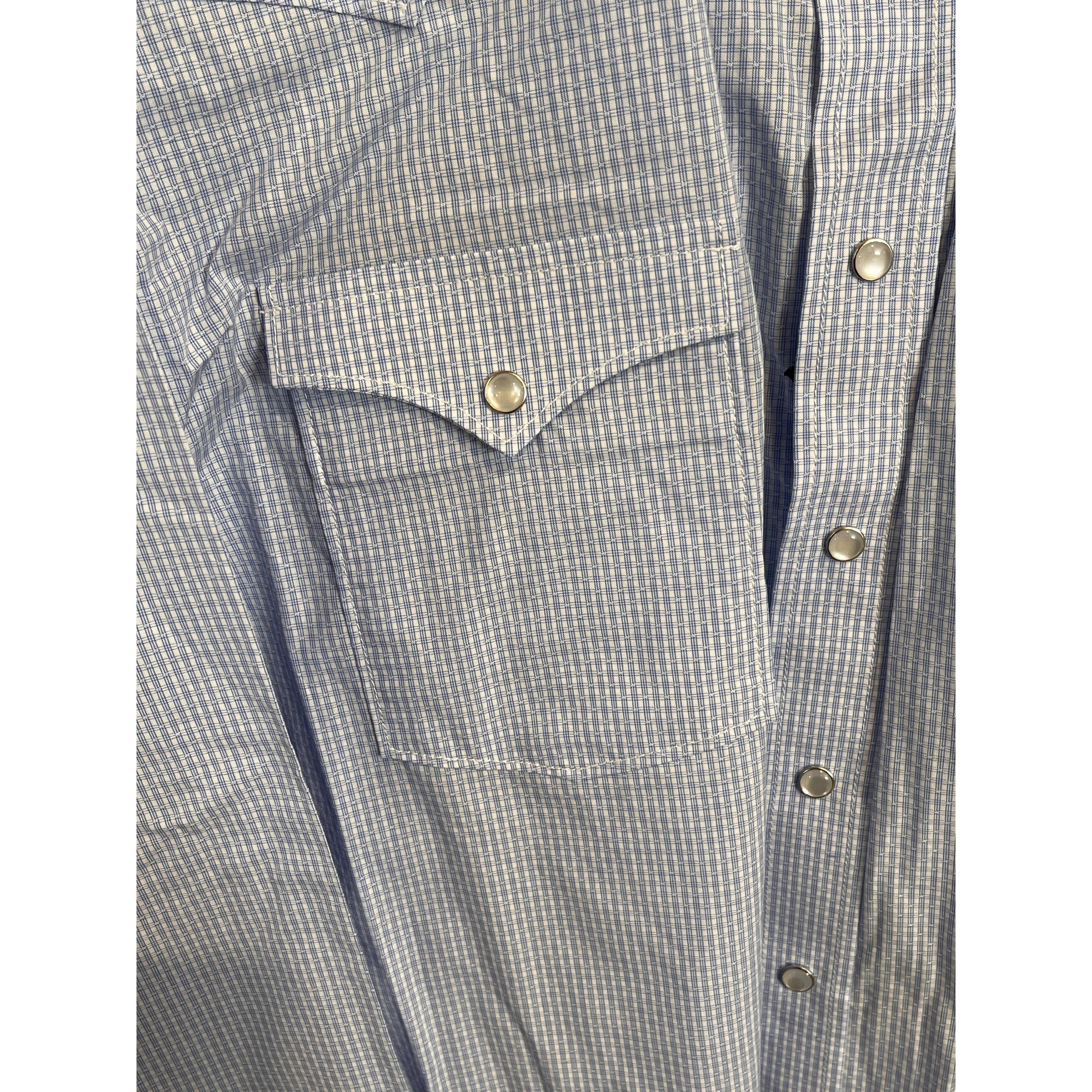 Panhandle Men's Long Sleeve Snap Shirt- Blue - Image 2