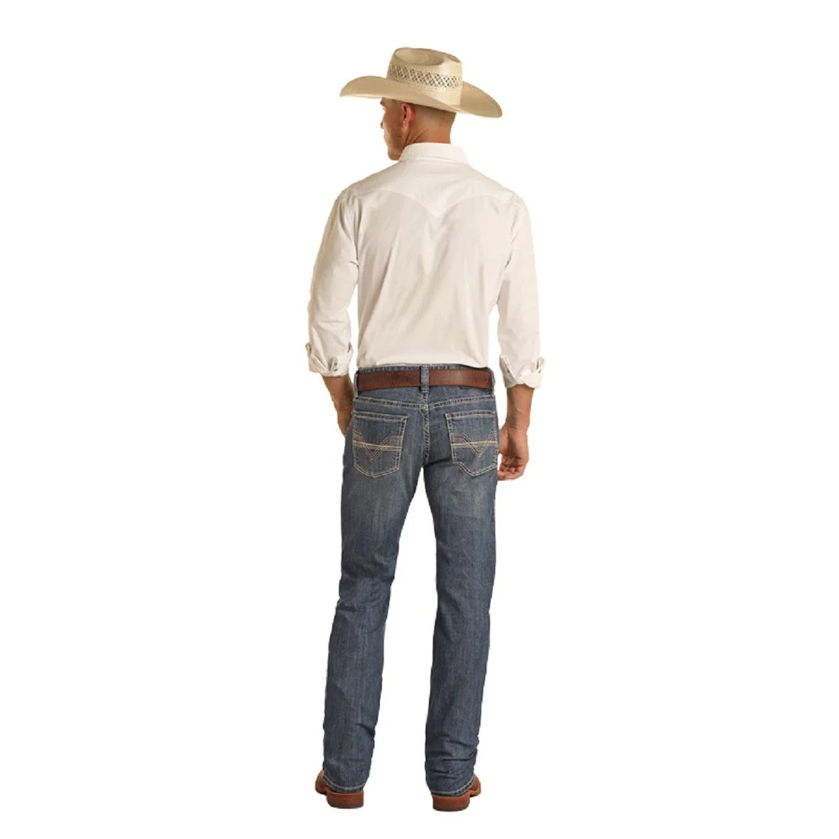 Rock & Roll Men's Two Tone Stitch Revolver Jean
