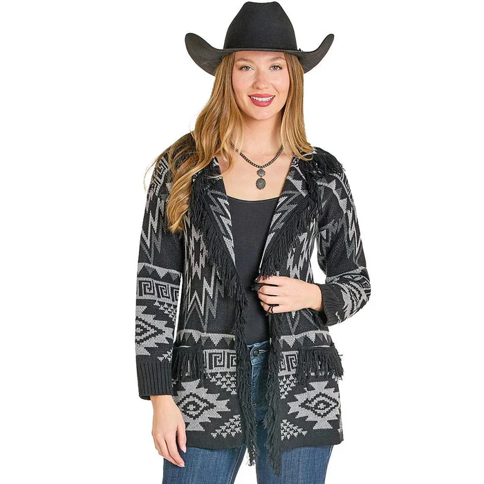 Rock & Roll Aztec Sweater with Fringe - Multiple Colours