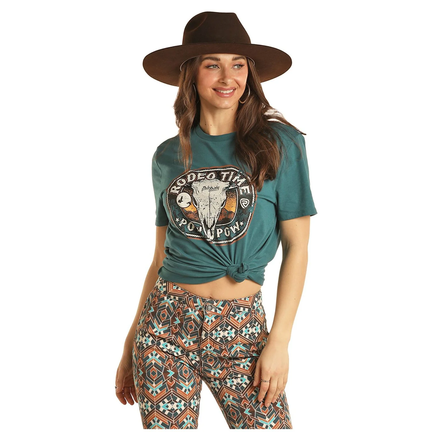 Rock & Roll Unisex Dale Graphic Tee - Teal - Image 2