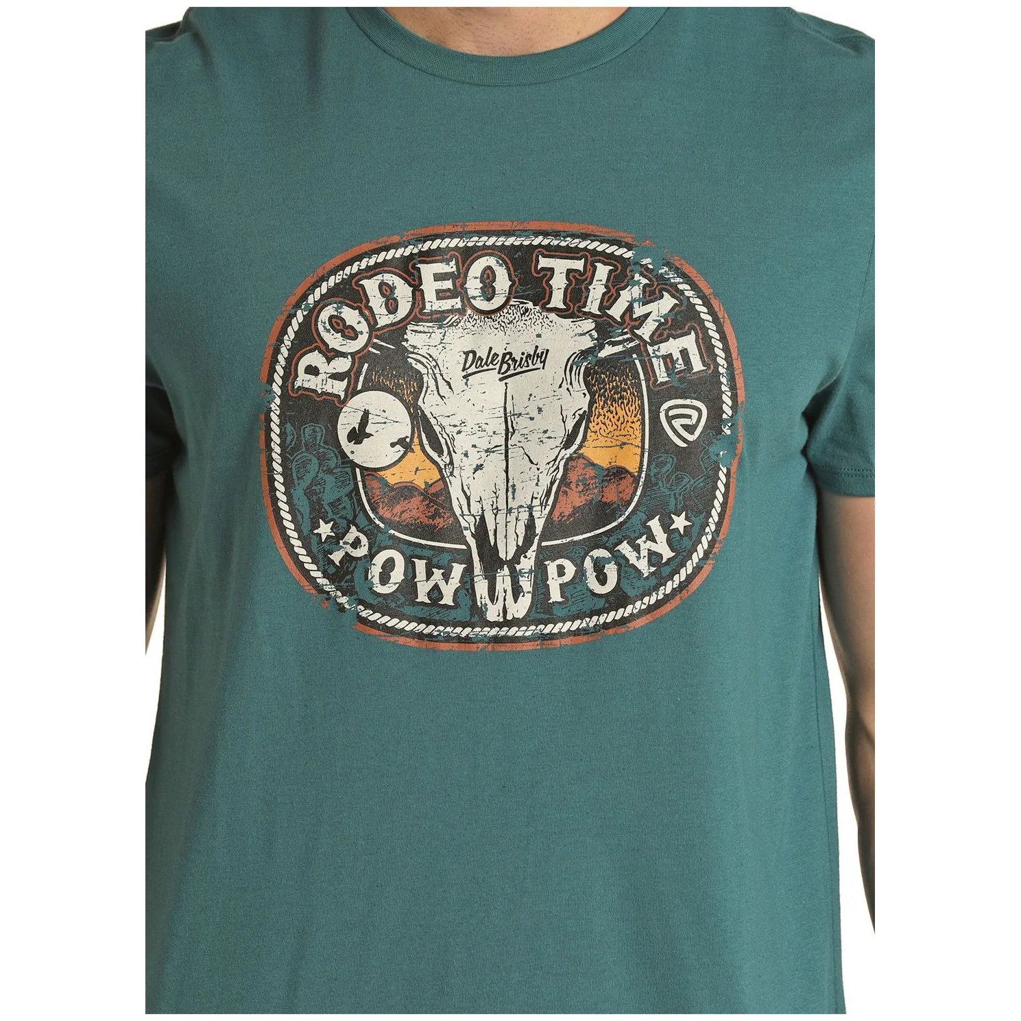 Rock & Roll Unisex Dale Graphic Tee - Teal - Image 3