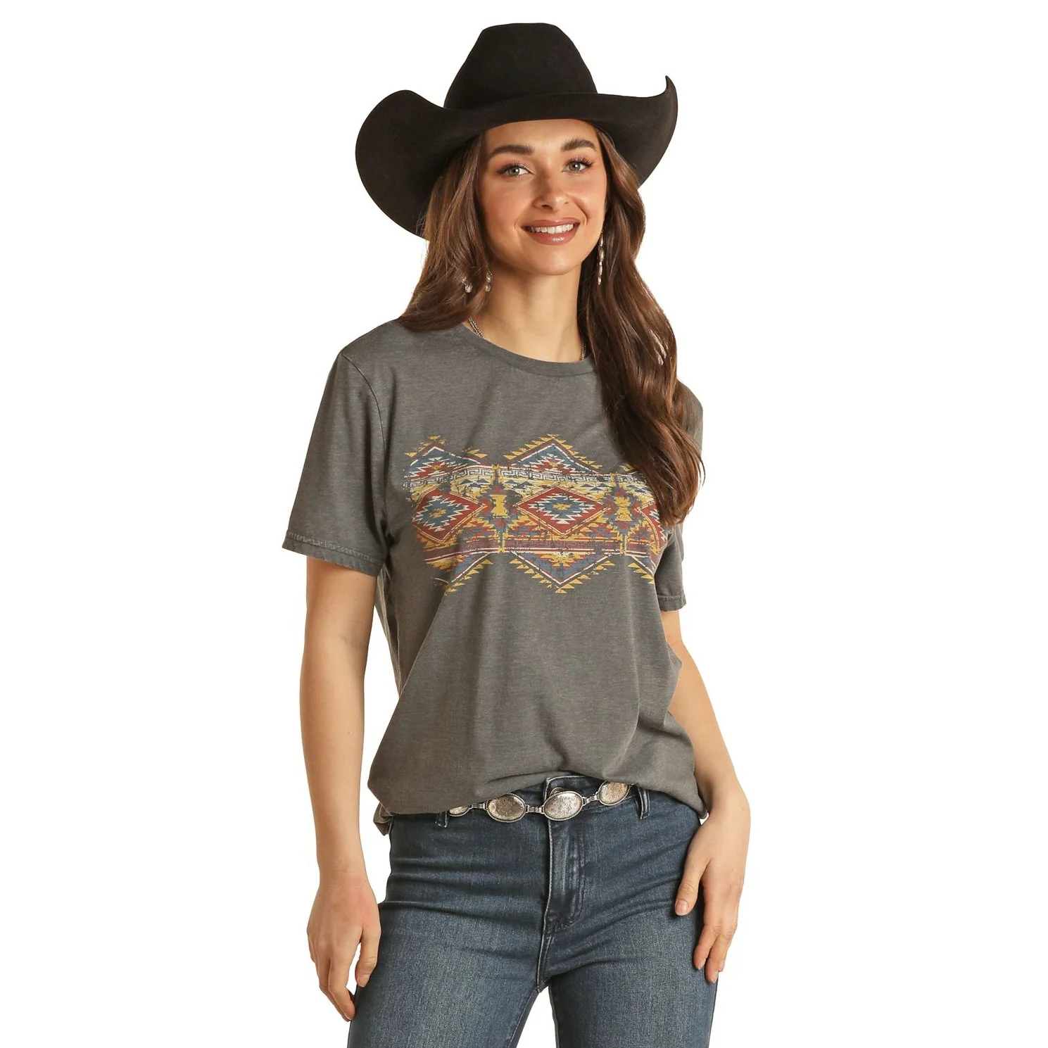Rock & Roll Unisex Graphic Tee - Navy - Image 2