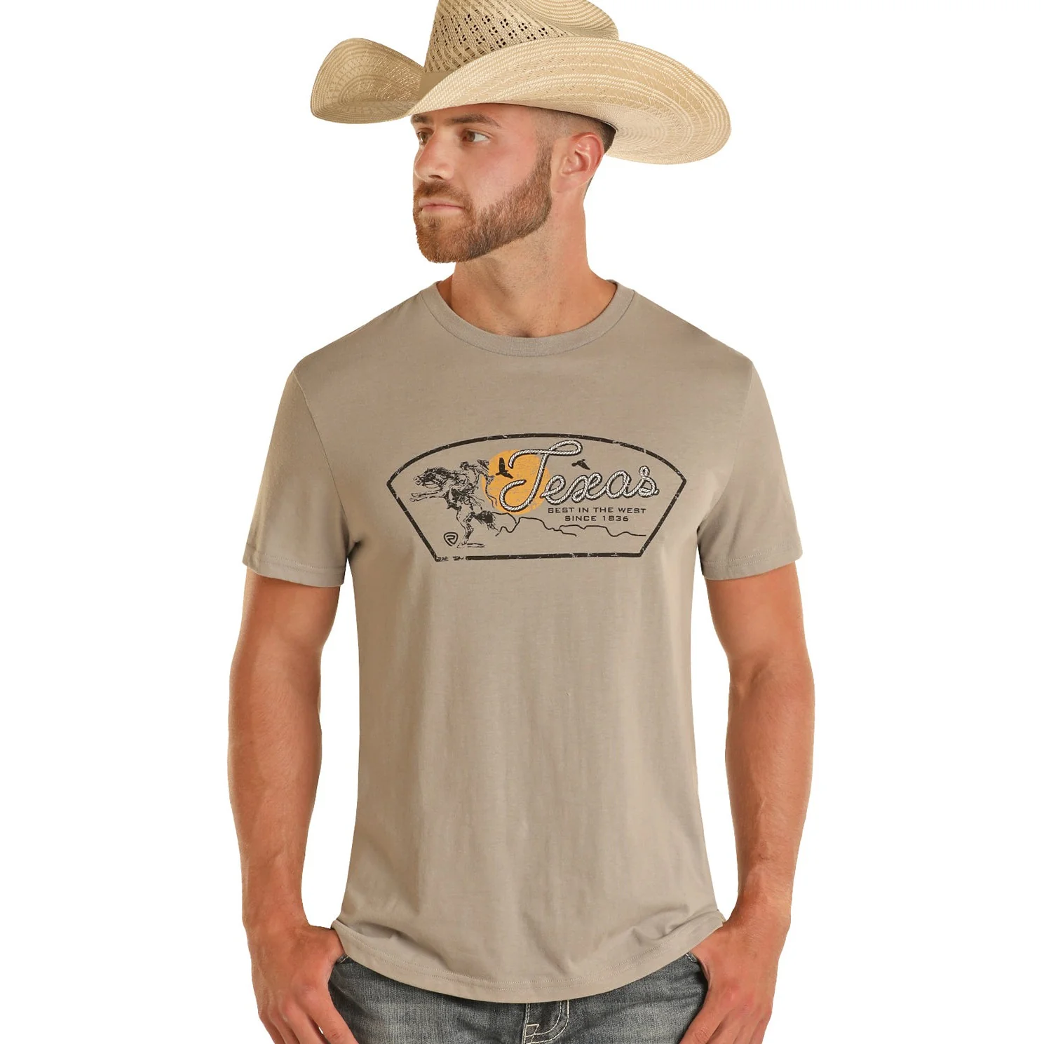 Rock & Roll Unisex Graphic Tee - Grey