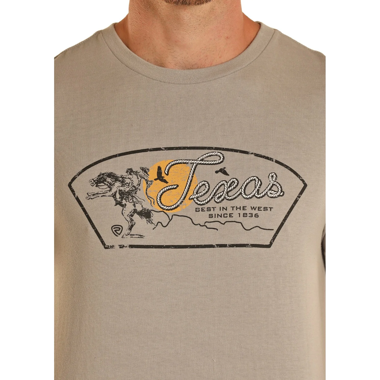 Rock & Roll Unisex Graphic Tee - Grey - Image 3