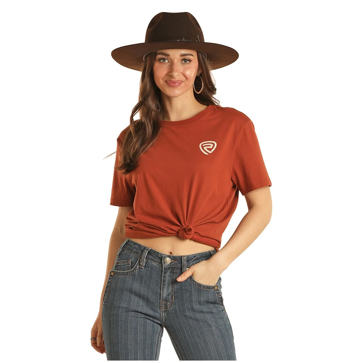 Rock & Roll Unisex Graphic Tee - Rust - Image 2