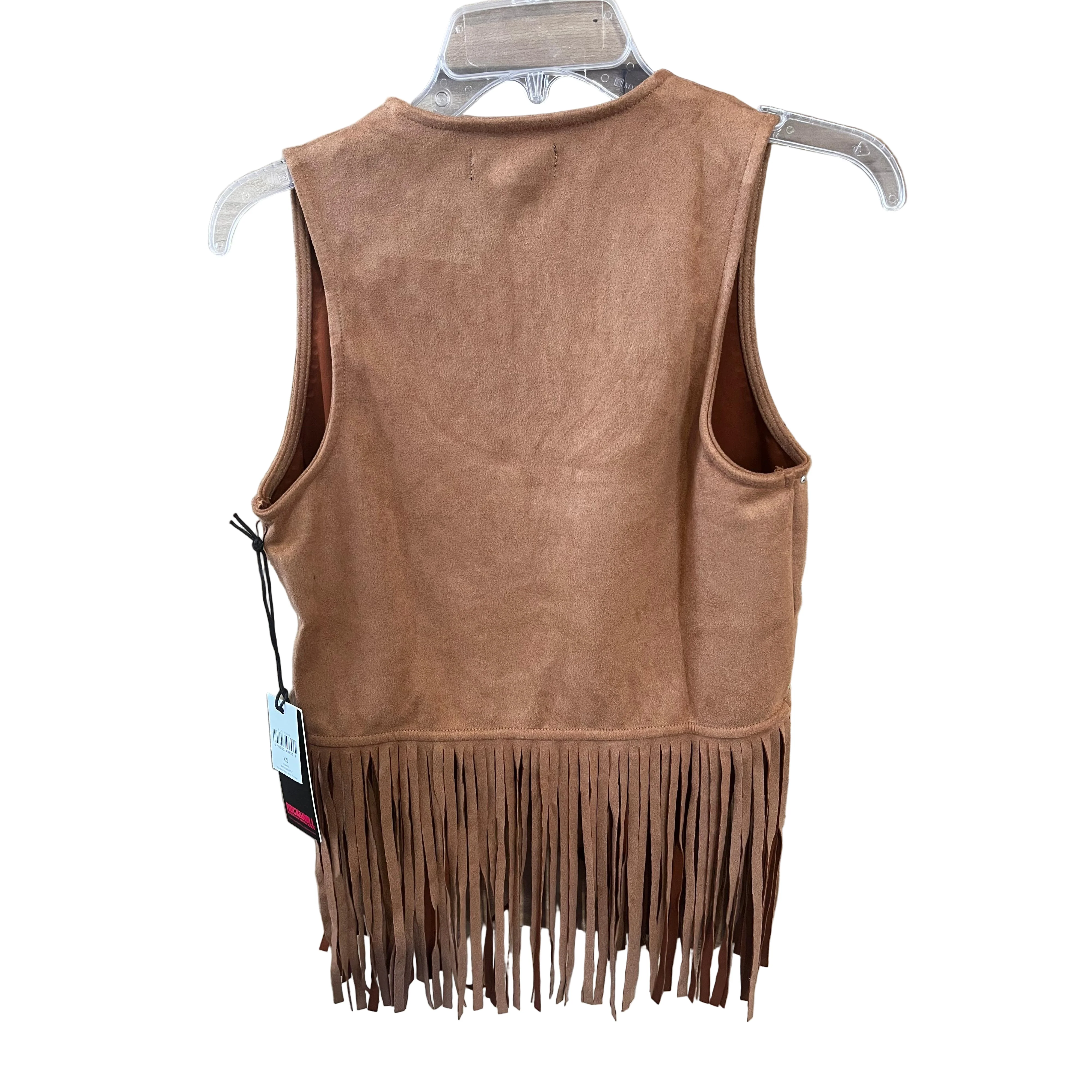 Rock & Roll Women's Cowgirl Studded Vest - Camel - Image 2
