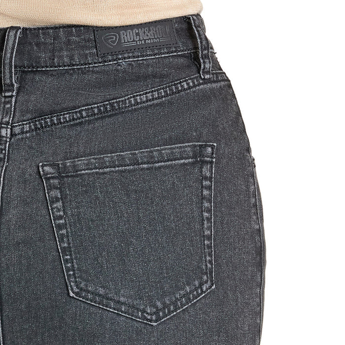 Rock & Roll Women's Denim Front Seam Maxi Skirt - Black - Image 3