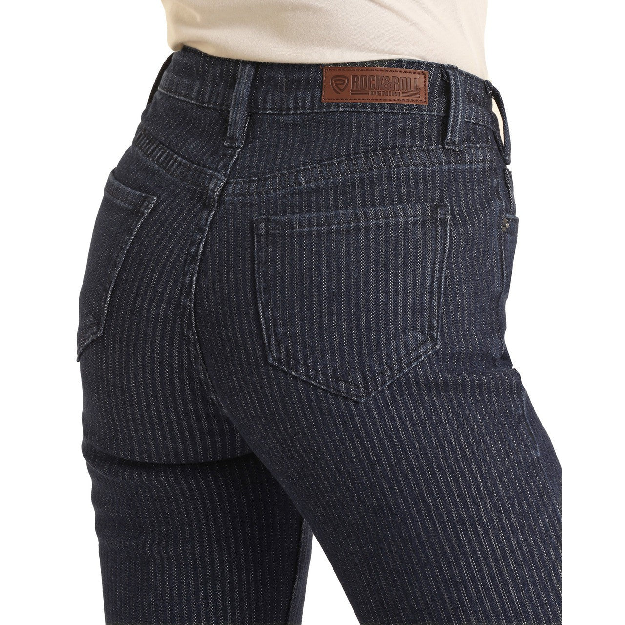 Rock & Roll Women's High Rise Regular Fit Bootcut Jeans - Dark Wash - Image 4