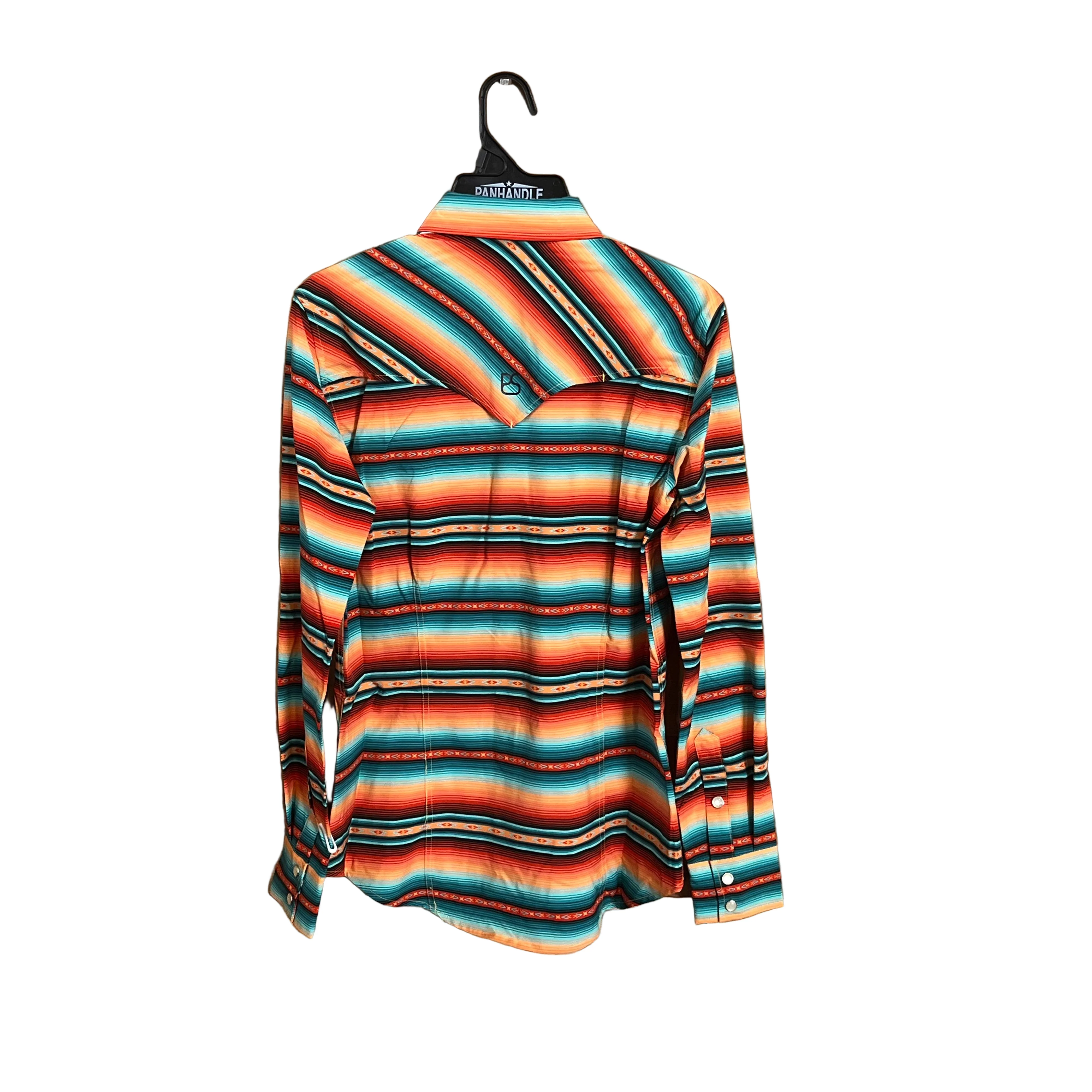 Panhandle Women's Long Sleeve Performance Shirt- Turquoise - Image 2