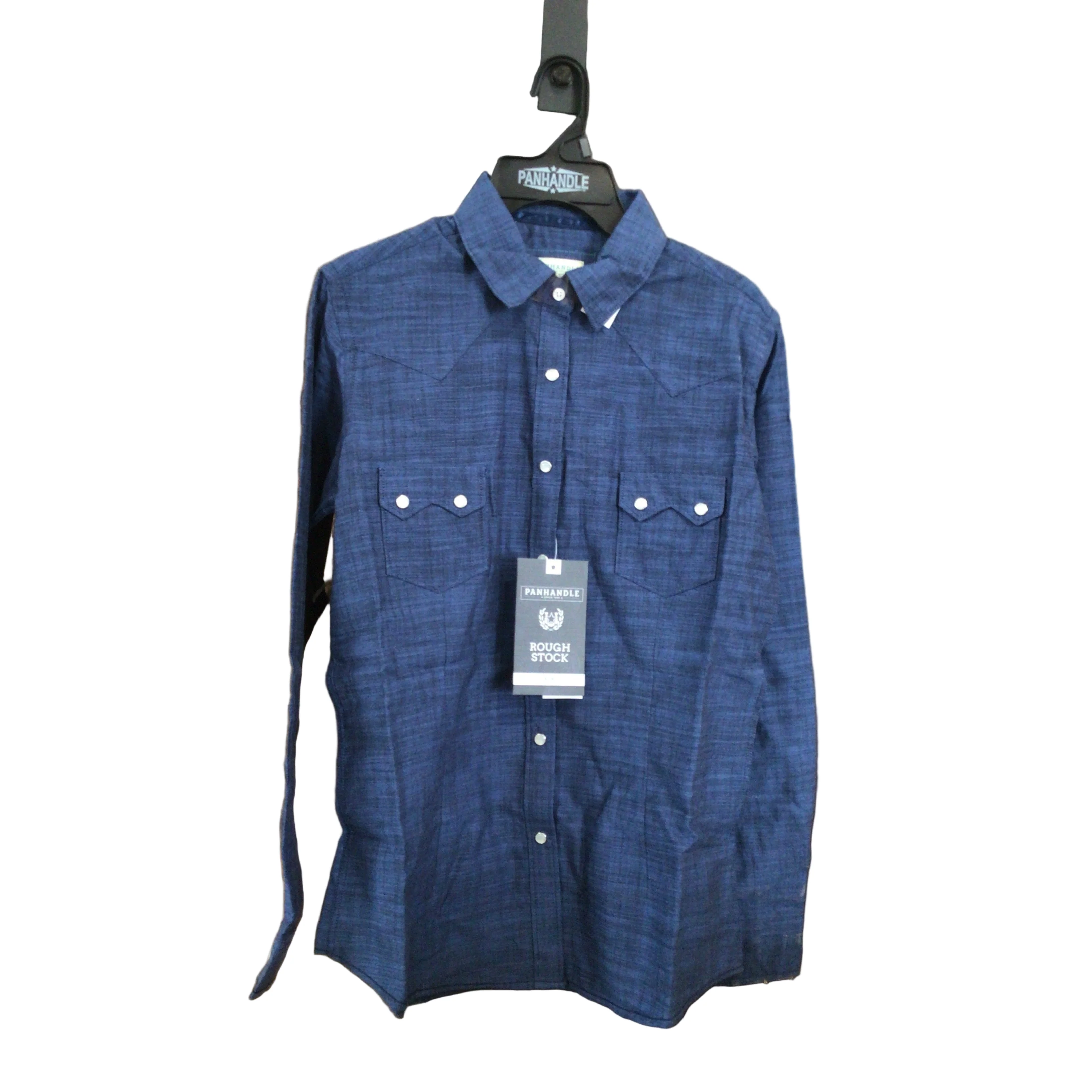 Rock & Roll Women's Long Sleeve Snap Shirt - Navy
