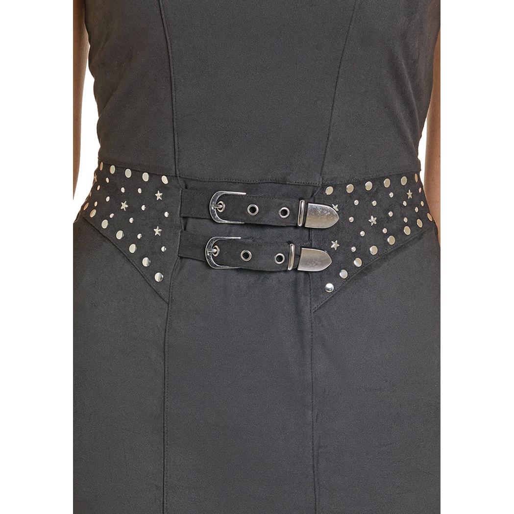 Rock & Roll Women's Microsuede Fringe Midi Dress - Multiple Colours - Image 4