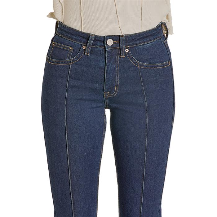 Rock & Roll Women's Pin Tuck Flare High Rise Jeans - Dark Vintage