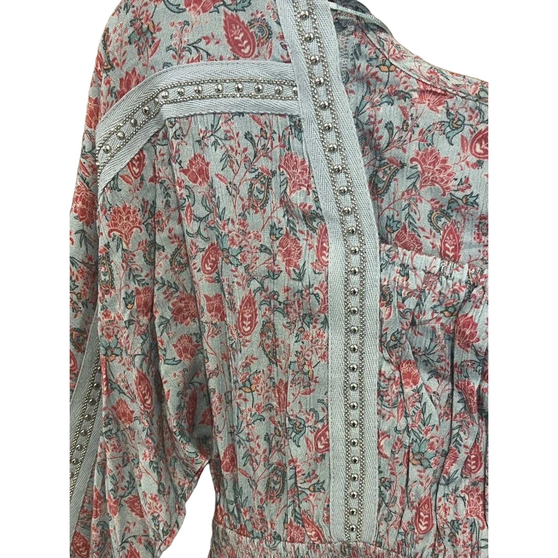 Rock & Roll Women's Stud Trim Shirt- Mint - Image 2