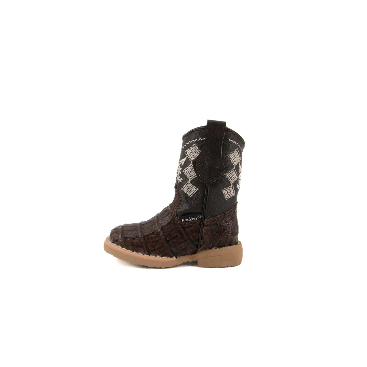 Rock'em Baby Caiman Boots - Brown - Image 2